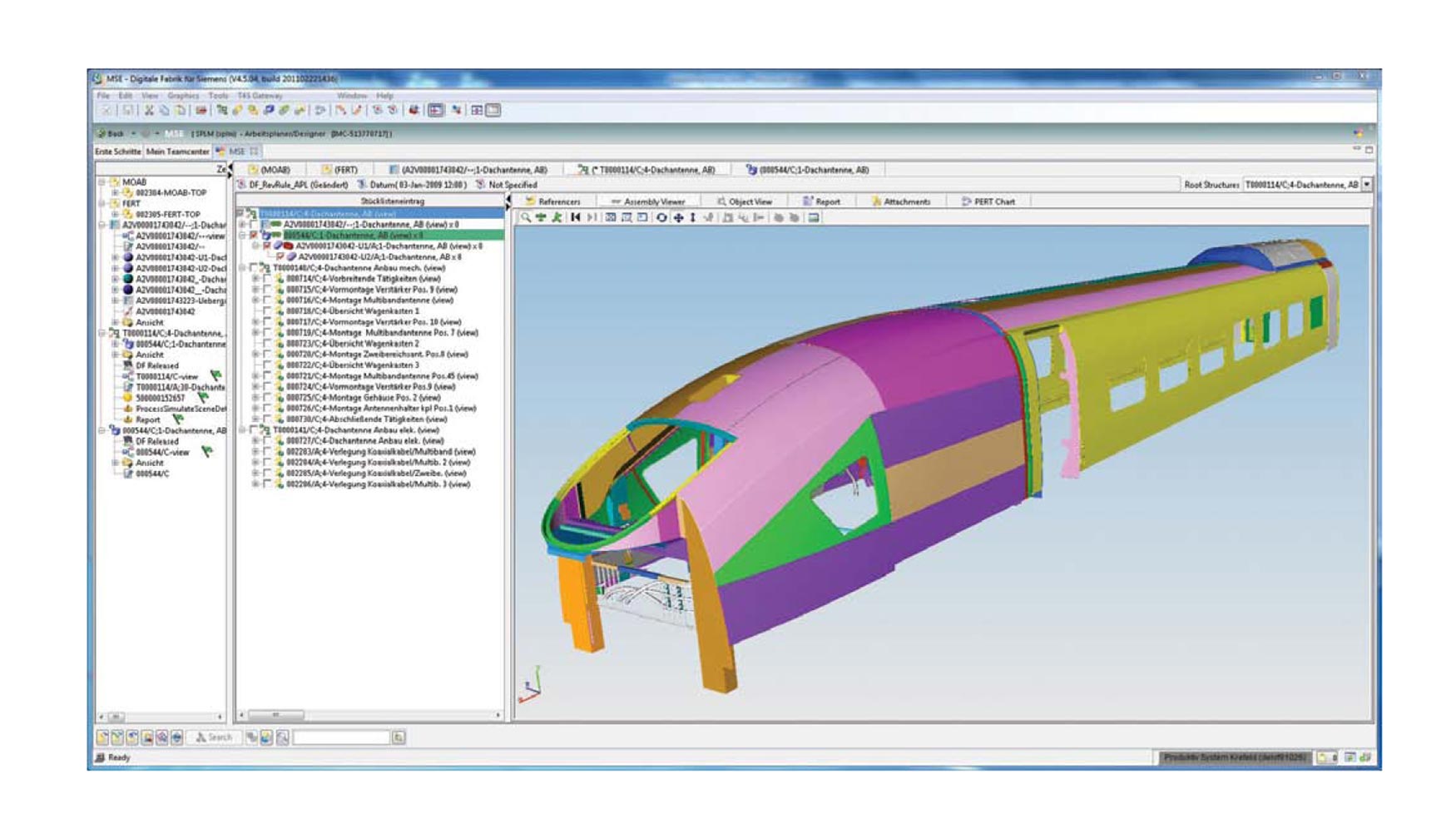 Planificacin de un proceso de montaje de trenes con Manufacturing Process Planner