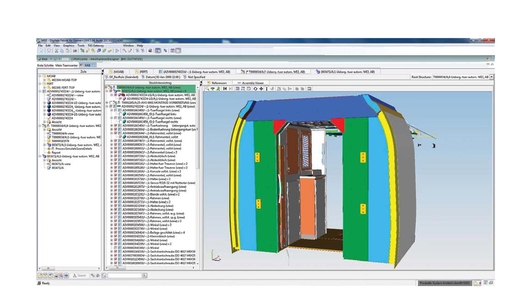 Anlisis de la parte trasera de la cabina usando el Manufacturing Process Planner