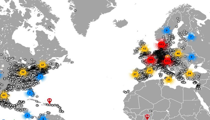 El 1 de marzo, 1.400 usuarios ya haban dejado su comentario y compartido su contribucin hacia 24 horas de sol en el mapa del mundo de esta pgina...