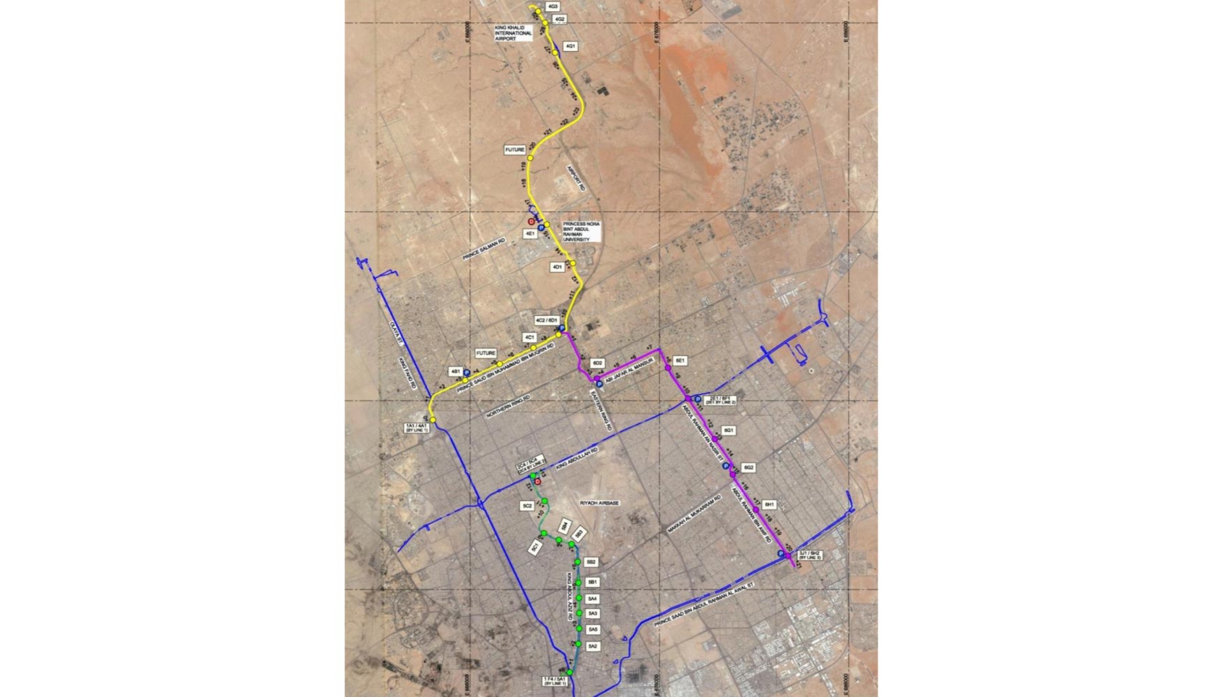 Paquete 3 del Metro de Riad. Distribucin de Lneas 4, 5 y 6 (Consorcio FAST...