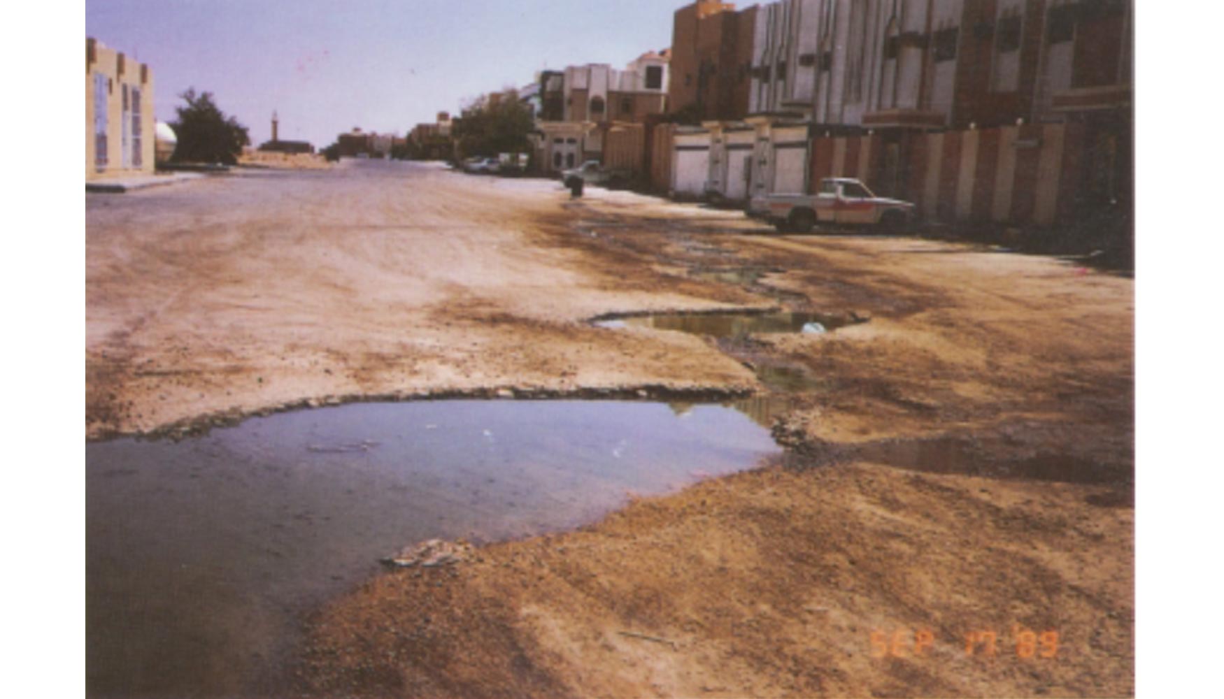 Nivel de agua por encima del terreno en Al Uraijah Al Wosta (Fuente: Rising Management Program, ADA)