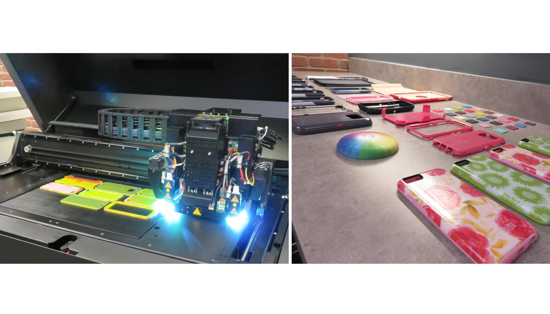 OtterBox utiliza la nueva Stratasys J750 para la produccin de carcasas de mviles con texturas variadas y combinaciones de colores...