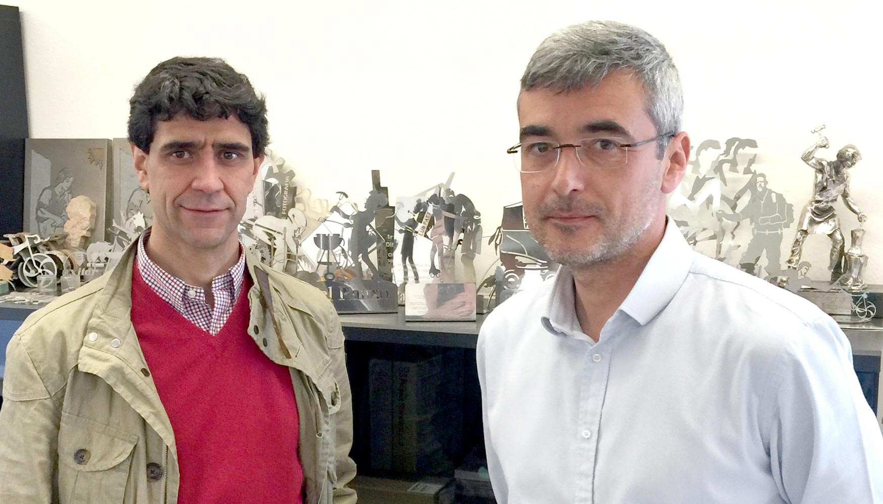 Josep Muntal, izq., junto a David Bosch, director general de Oxiter Girona