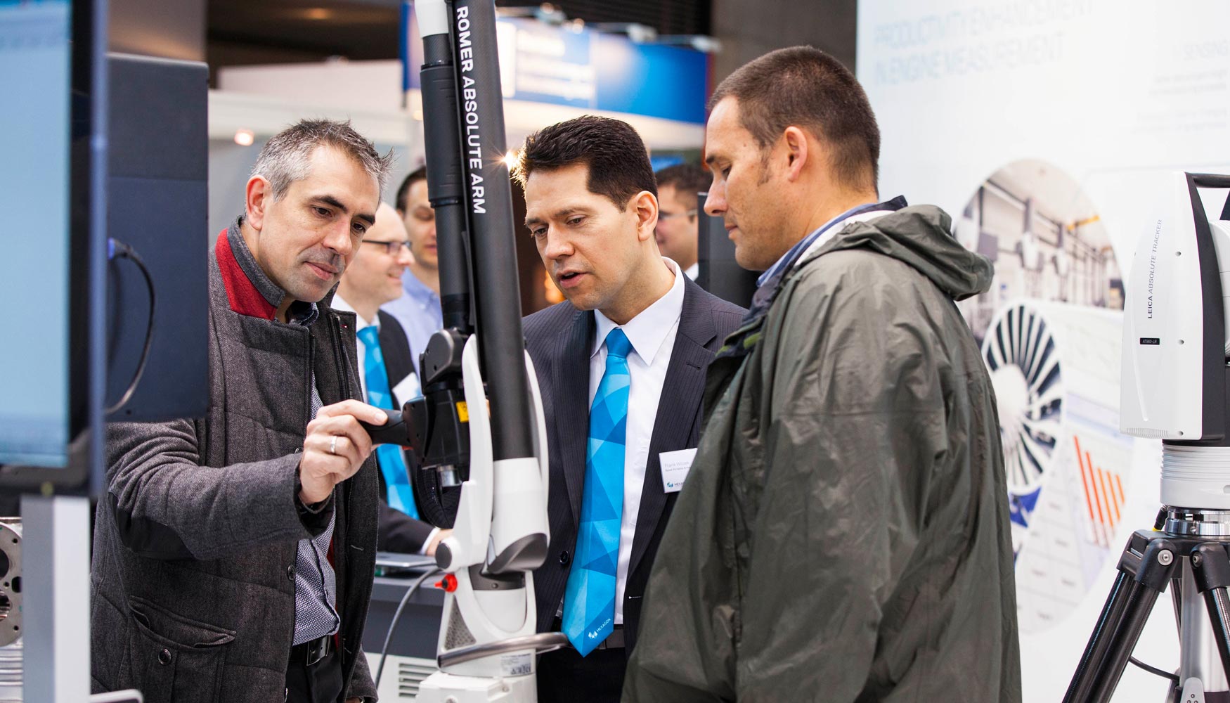 Los visitantes encontraron en el stand de Hexagon, soluciones para la metrologa y la fabricacin