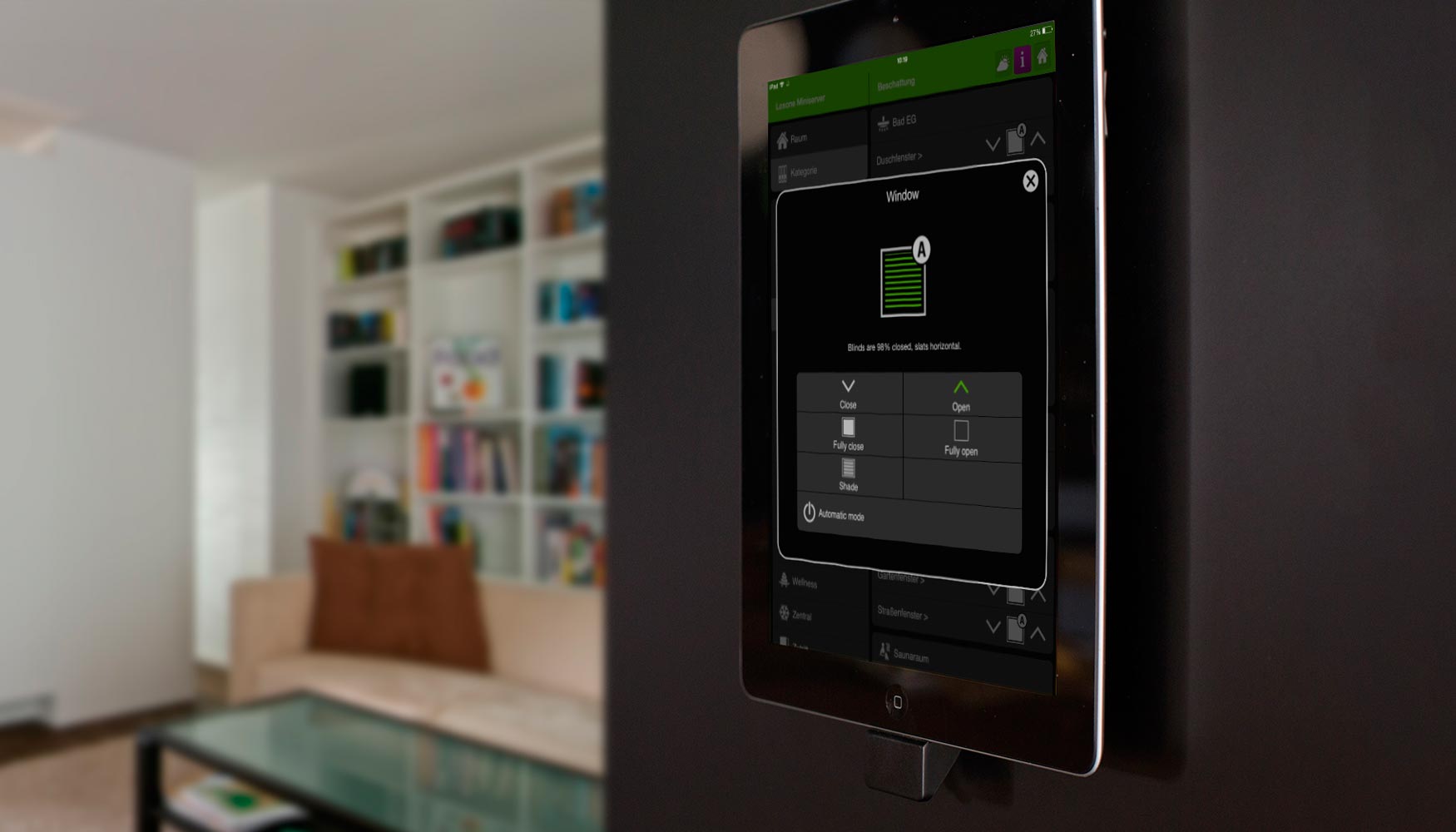 Loxone Smart Home recomienda una completa automatizacin del manejo de persianas y dems elementos de proteccin solar