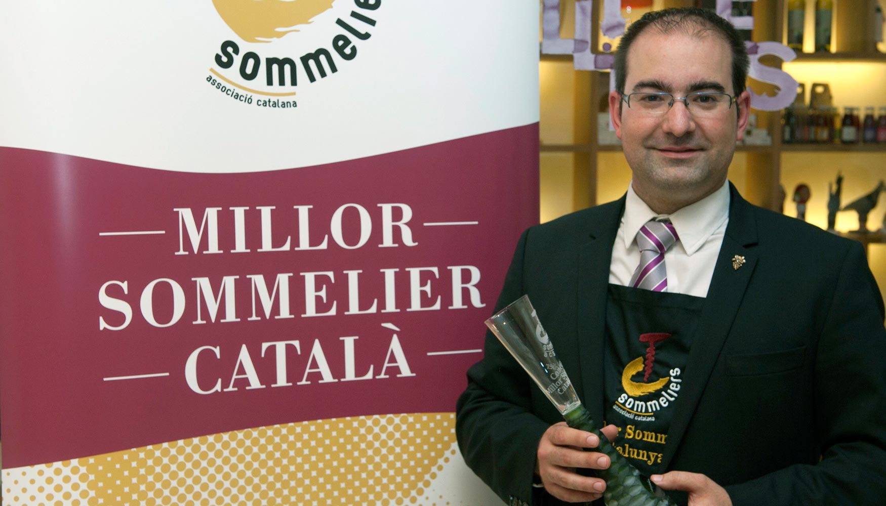 Pelegrn logr el premio al Mejor Sumiller de Catalua en 2014 y 2015