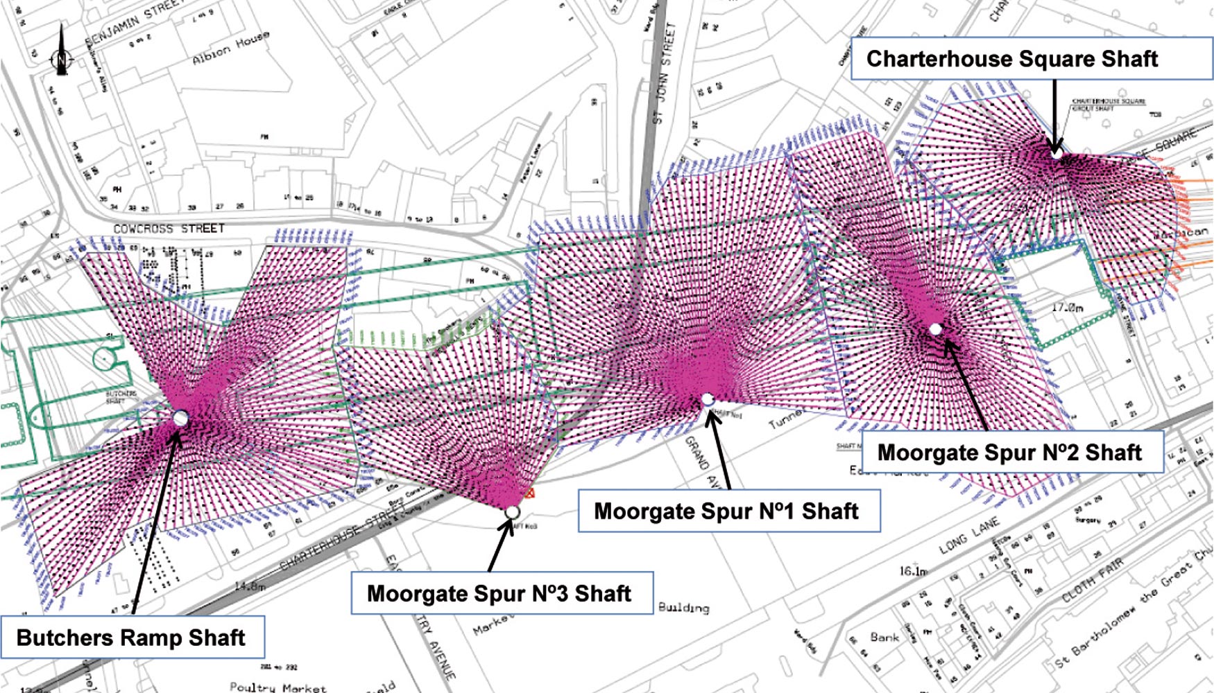 Dise�o Inyecciones Compensaci�n Estaci�n Farringdon