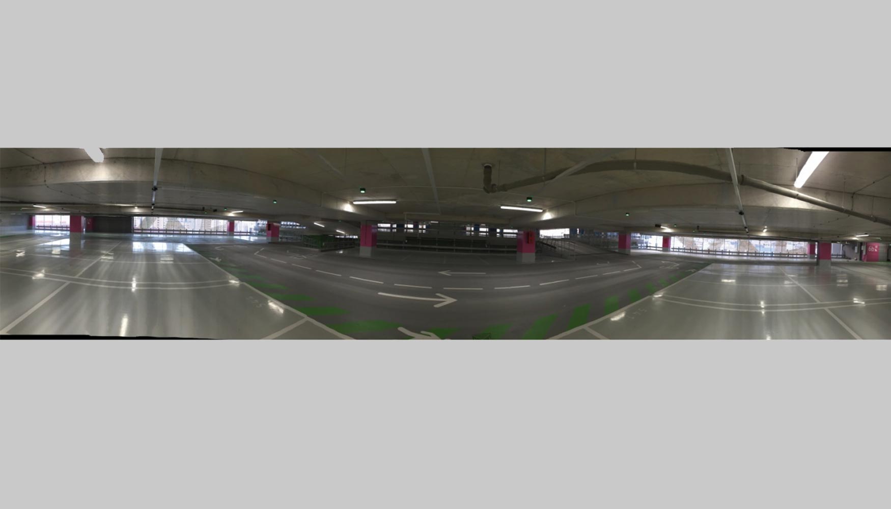 Planta del parking terminada