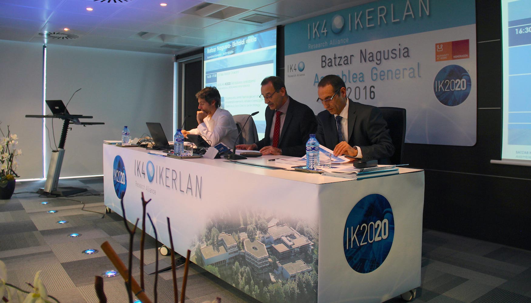 El director general, Marcelino Caballero, incidi en los retos del nuevo plan estratgico Ikerlan2020...