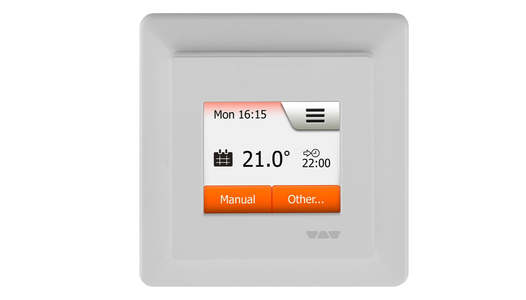 El nuevo y confortable termostato dispone de una pantalla tctil de color