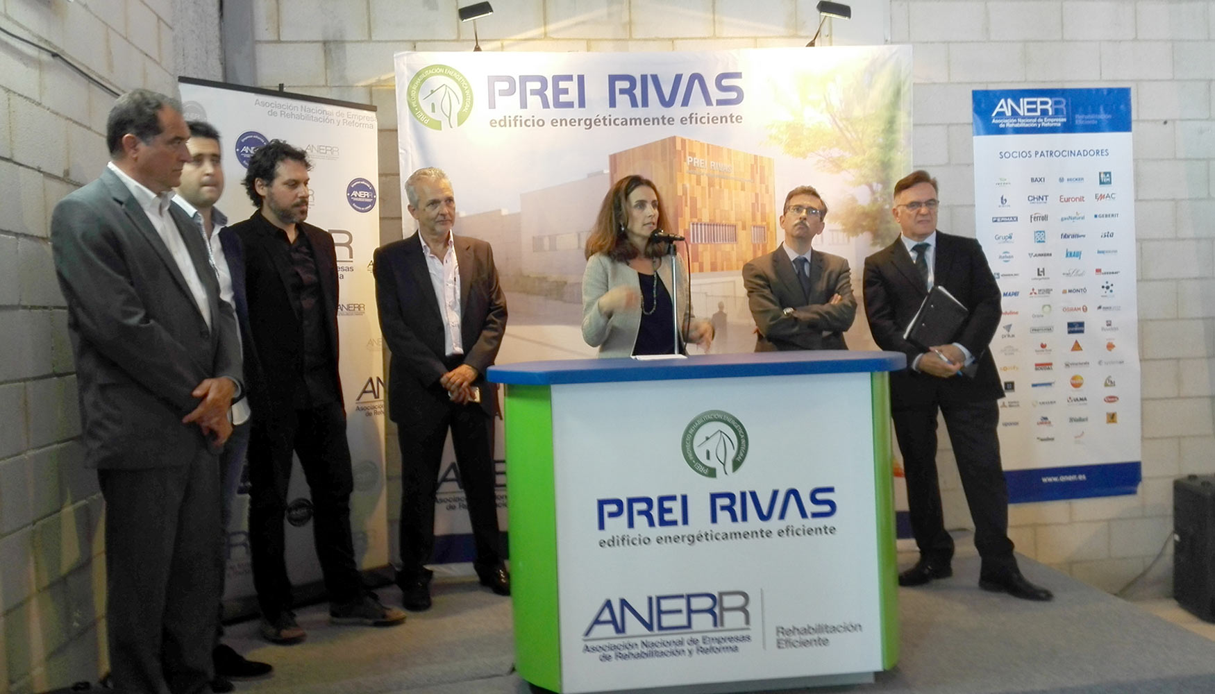 Un momento del acto de inauguracin de las obras del proyecto PREI