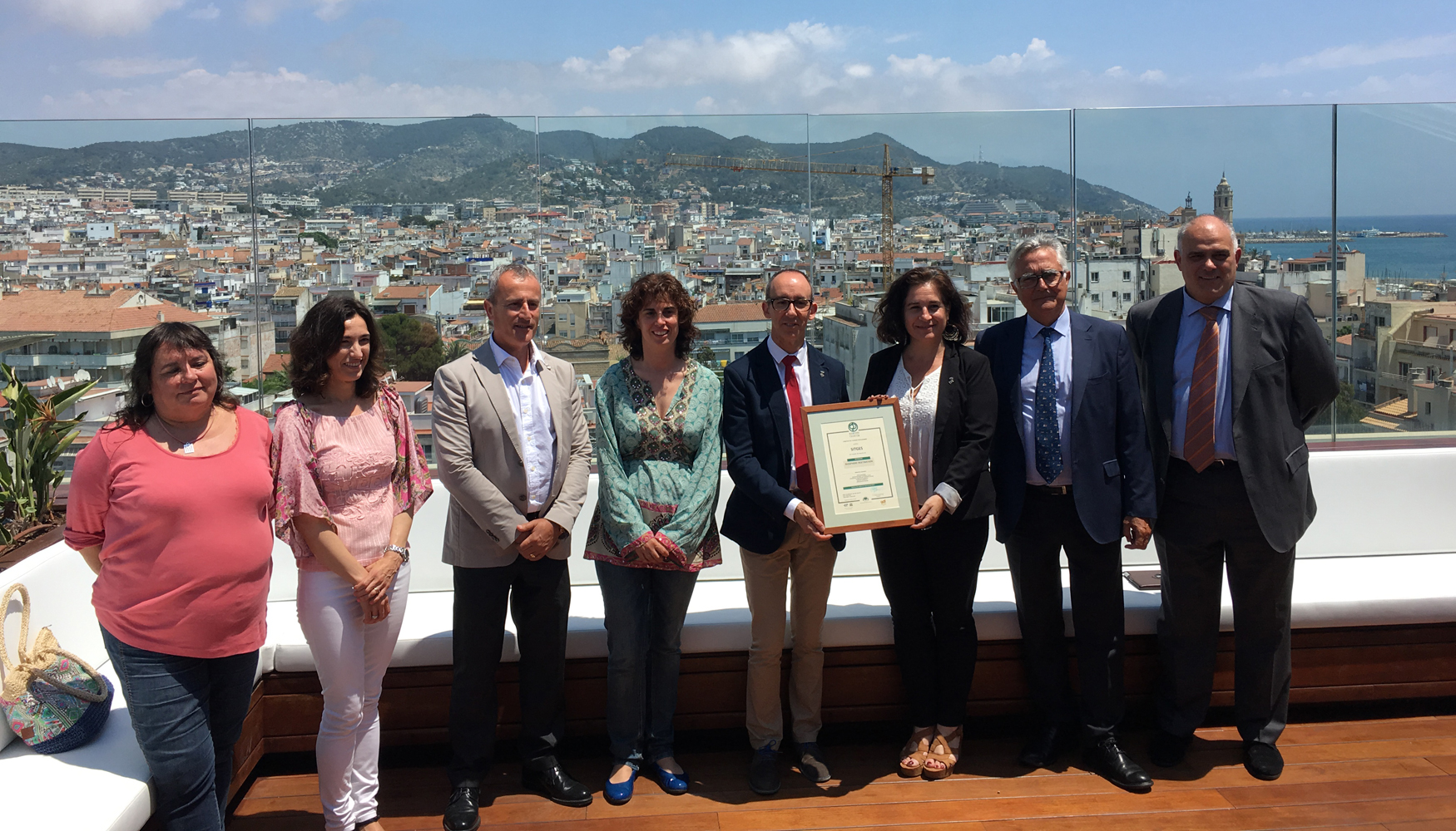 Entrega oficial de la Certificacin Biosphere al Ayuntamiento de Sitges