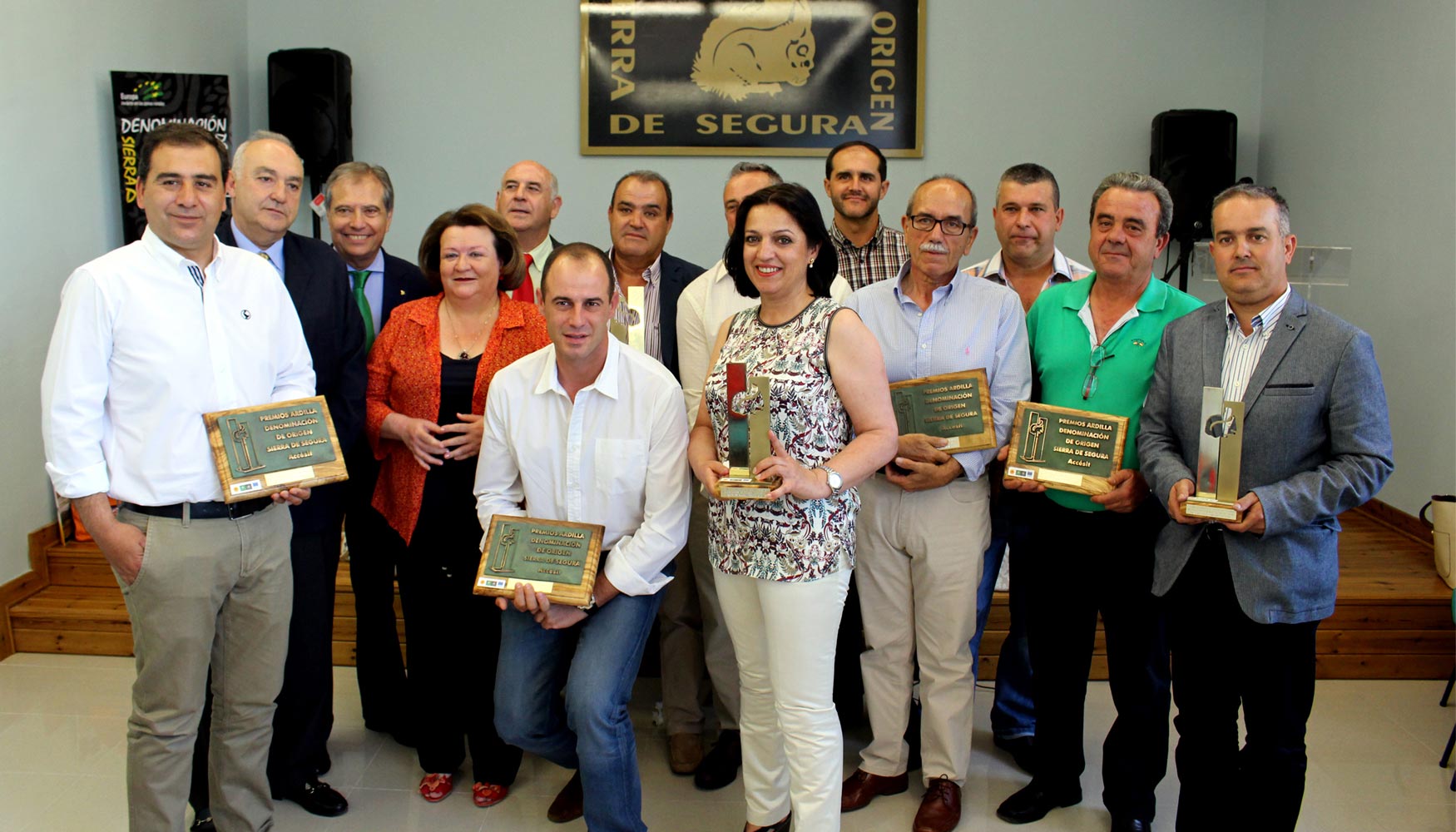 Asistentes y galardonados en los Premios Ardilla