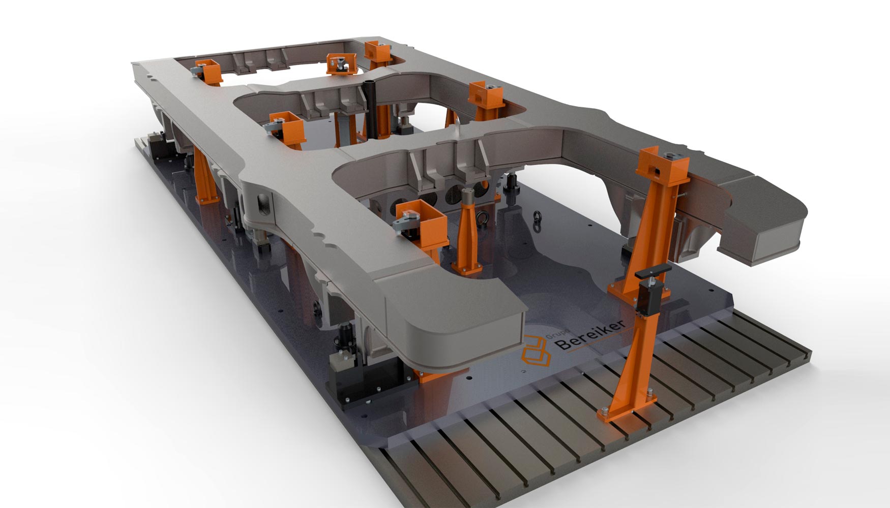 Figura 1. Sistema de utillaje para mecanizado de bogies del sector ferroviario desarrollado por Bereiker
