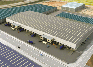 Vista a�rea del Parque Log�stico de Riba-Roja (Valencia)