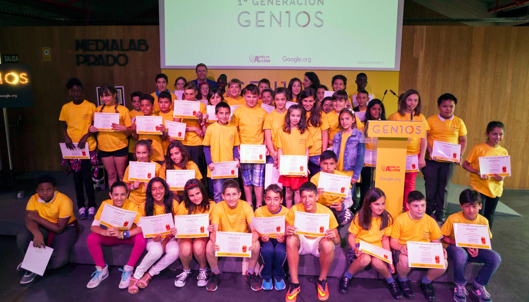 La Genios Party elogi a la primera generacin de Genios de Espaa