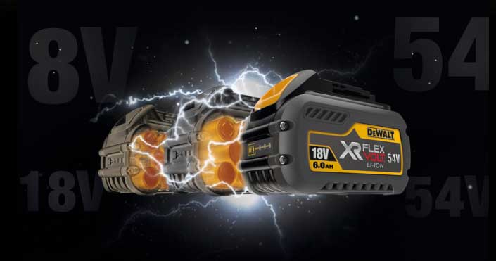 Nuevo sistema de batera XR Flexvolt