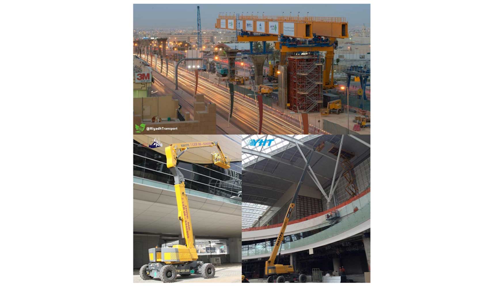 Plataformas Haulotte en diferentes proyectos ferroviarios en Oriente Medio