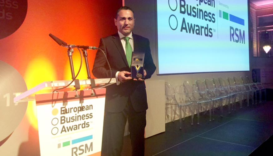 Entrega de la Medalla del Premio Nacional de Innovacin de los European Business Awards a Idai Nature