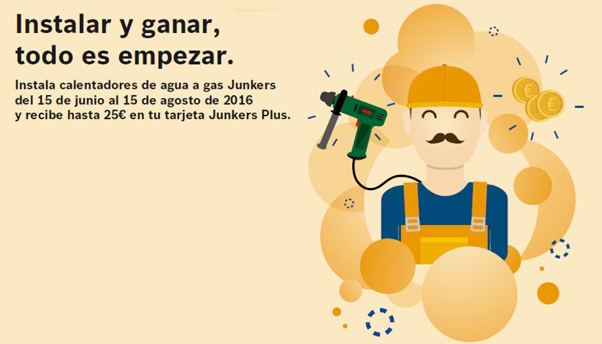 Junkers premia a sus instaladores profesionales este verano