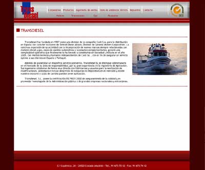 Nueva p�gina web de Transdiesel