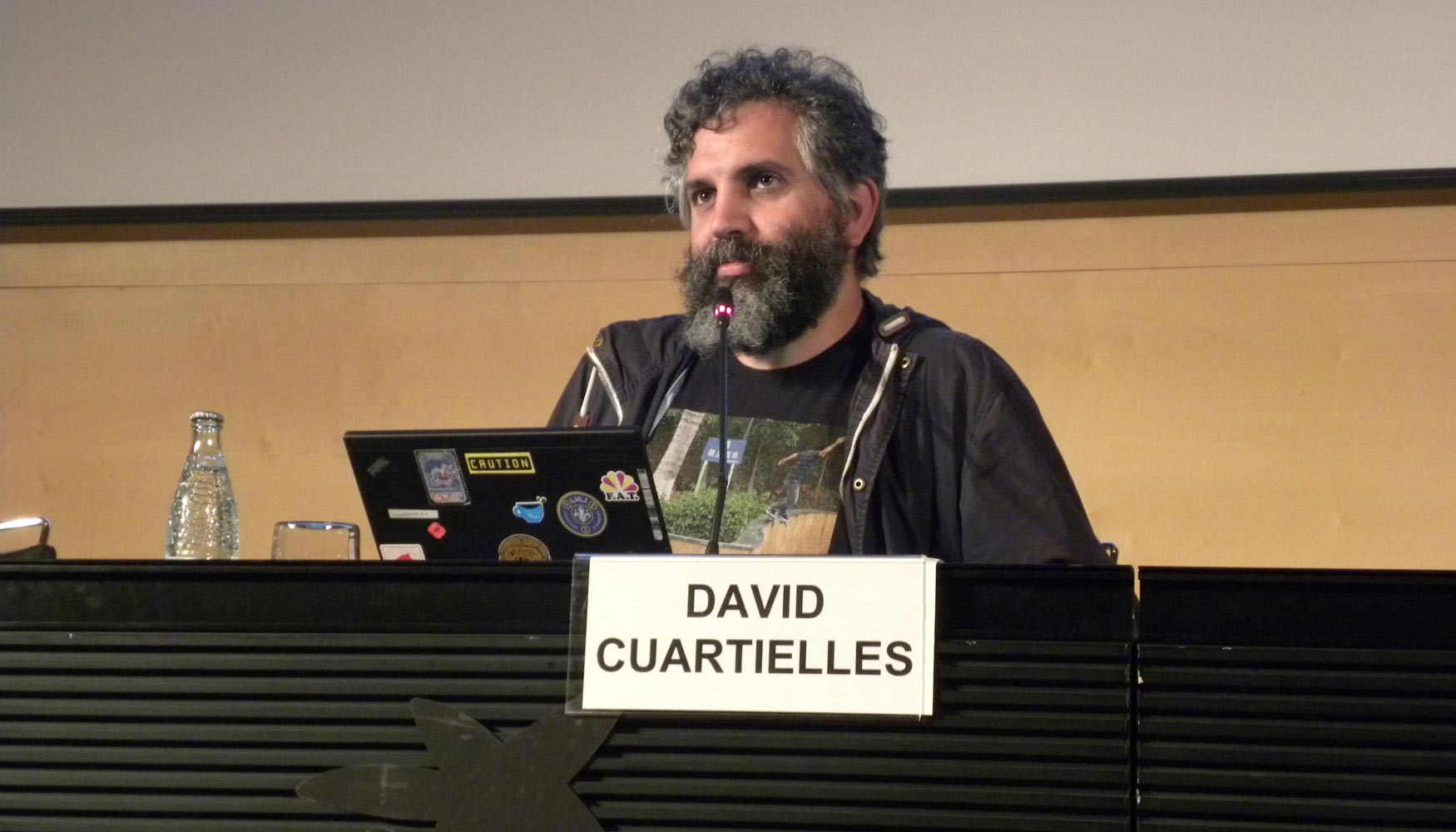 David Cuartielles, durante su intervencin en la presentacin de la 3 edicin de Impulsem la robtica