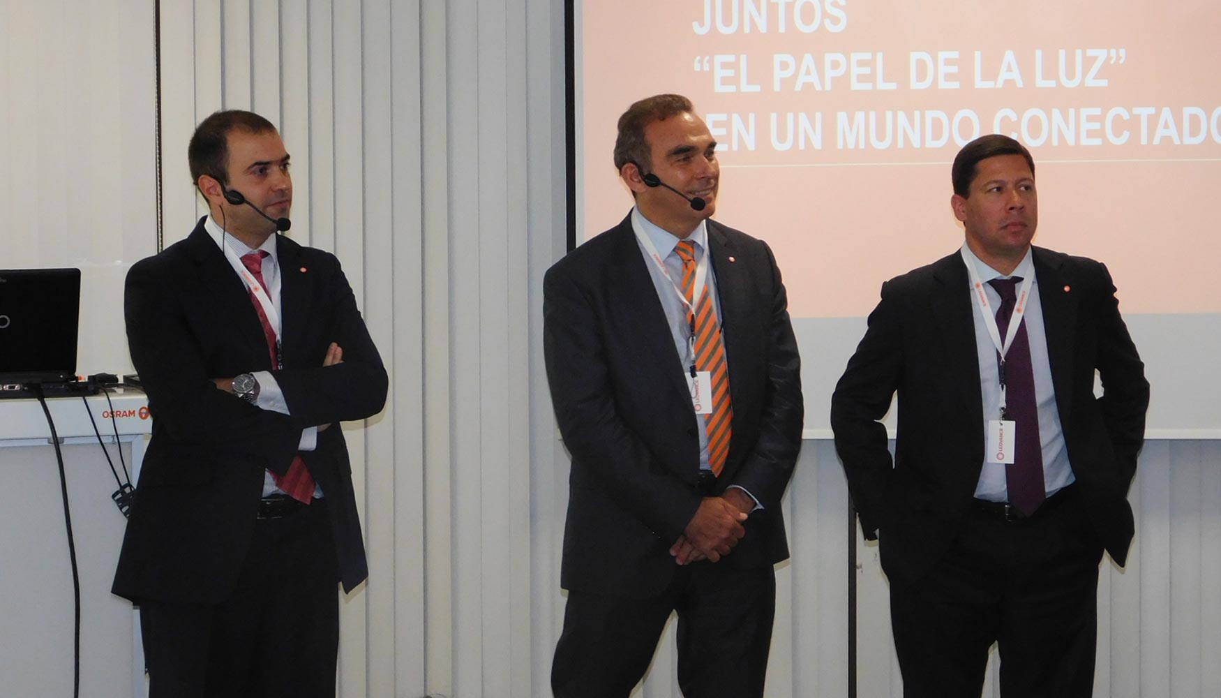 De izq. a dcha.: Alfonso Canorea, director comercial Espaa; Cristbal Ripoll, director general; y Antonio Pedro, CFO...