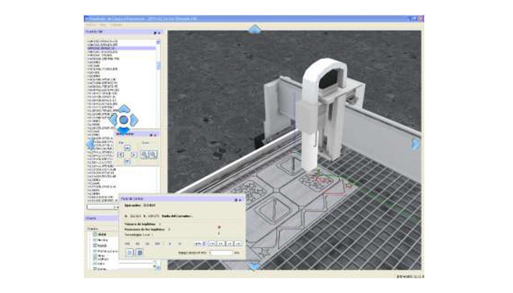 Figura 1. Interfaz de usuario del simulador CNC