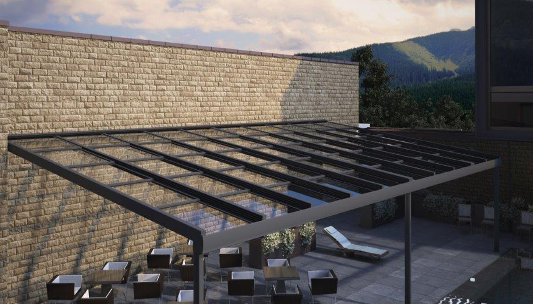 El nuevo techo de Biosttek ofrece, gracias a la estructura sin pilares intermedios, un espacio con mucha luz natural...