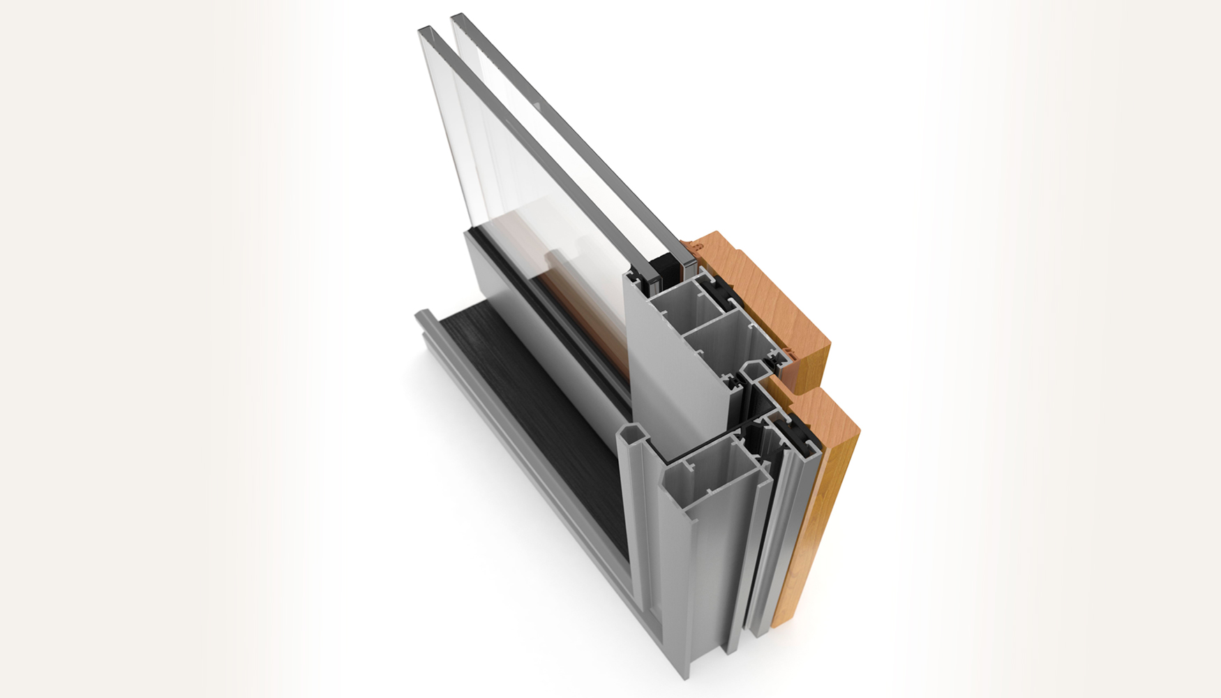 Los nuevos sistemas de corredera de exlabesa combinan madera y aluminio, un sistema que rene las ventajas de los dos materiales...