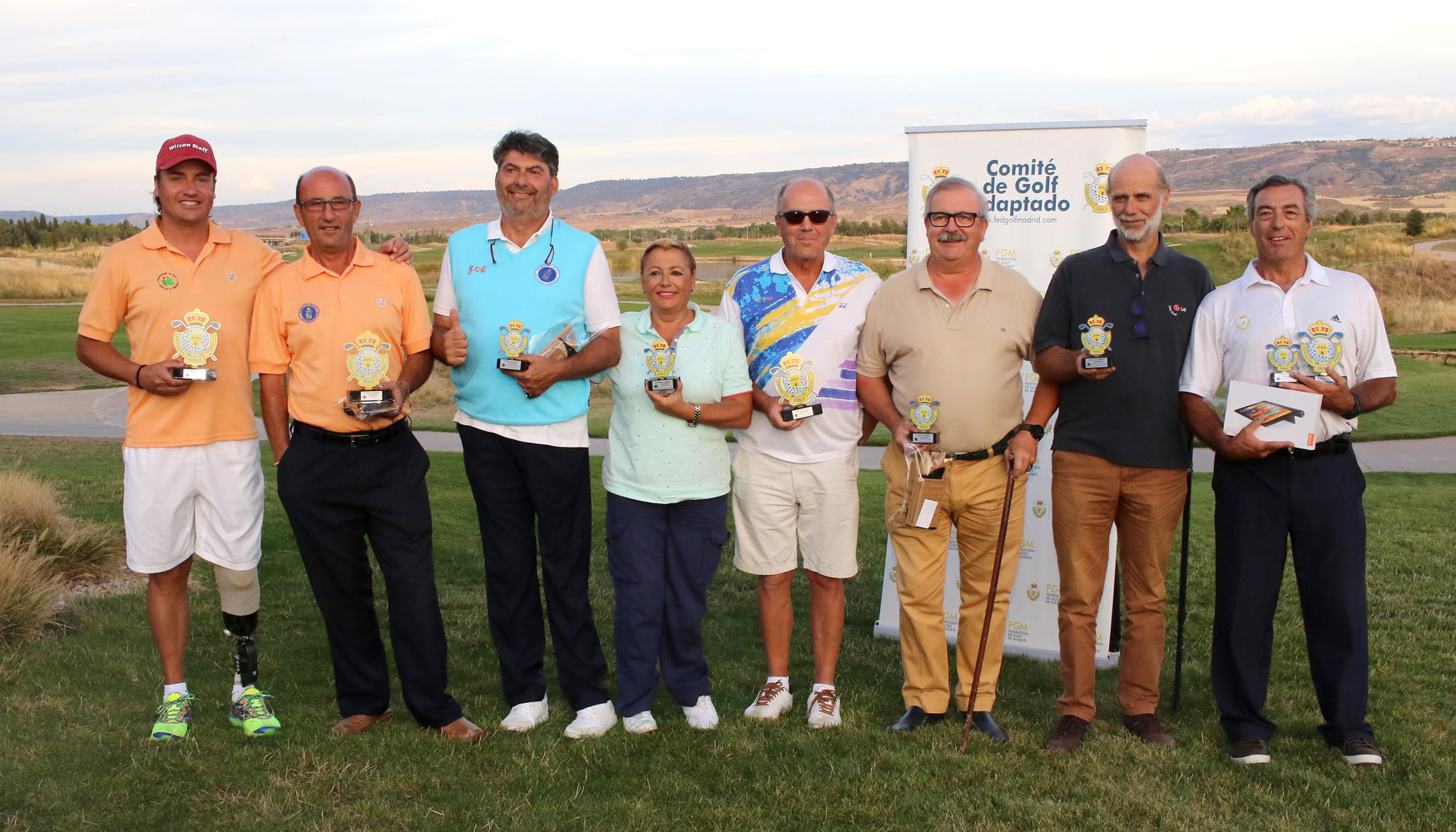 Ganadores de la IX Edicin del Campeonato Abierto de Madrid de Golf Adaptado