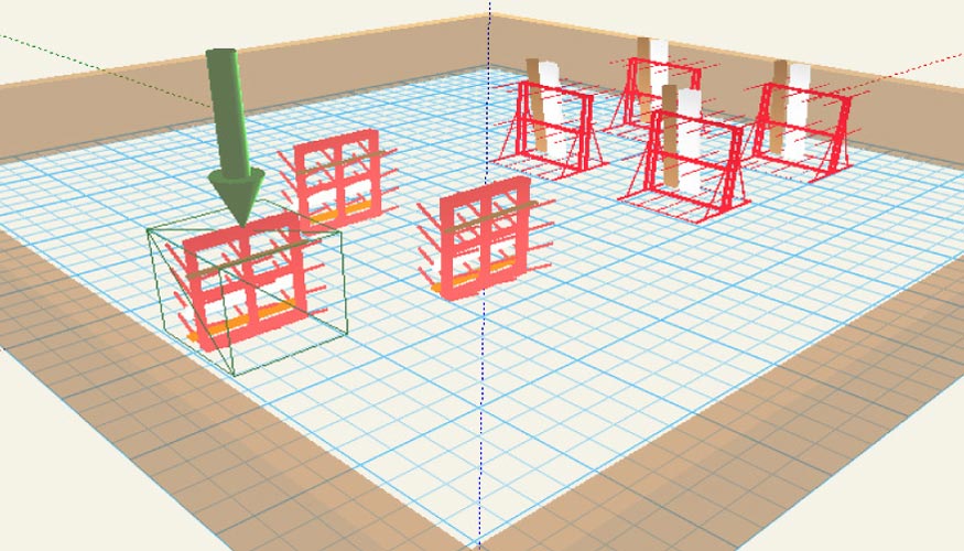 Diseador grfico tridimensional para gestin de almacenes