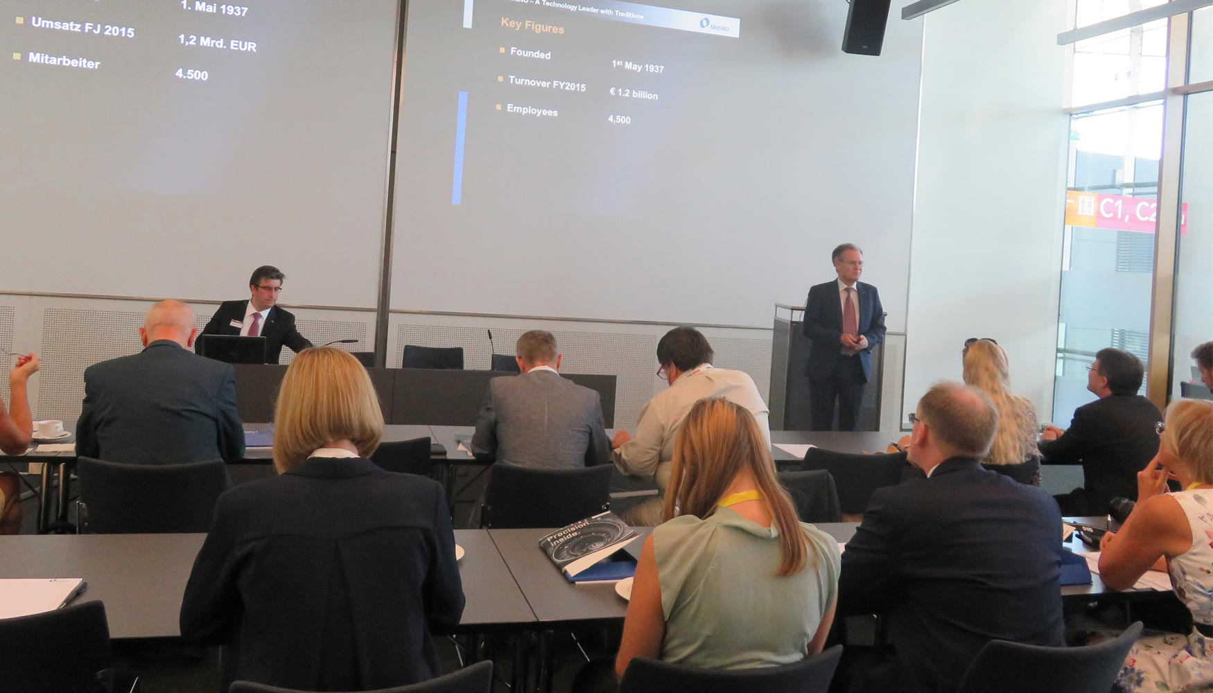 P. Anders Ingemarsson, presidente y CEO de Makino Europe, expuso los principales datos de la compaa