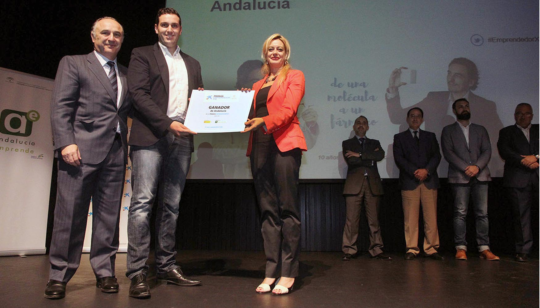 La entrega de premios fue presidida por la directora gerente de Andaluca Emprende, Montserrat Reyes...