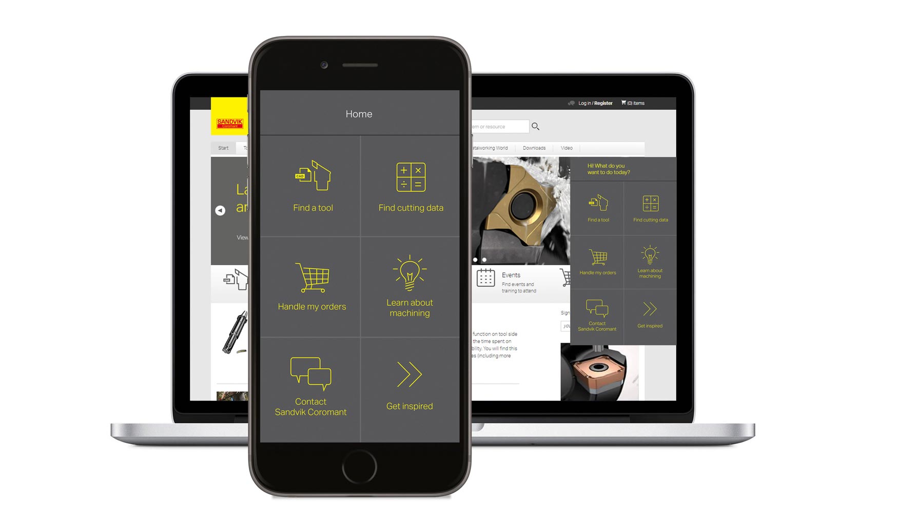 La nueva aplicacin Ifind incluye toda la informacin sobre productos, servicios y conocimientos de Sandvik Coromant