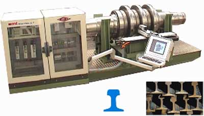 Realiza el trabajo de grabado sobre los cilindros de acabado del carril