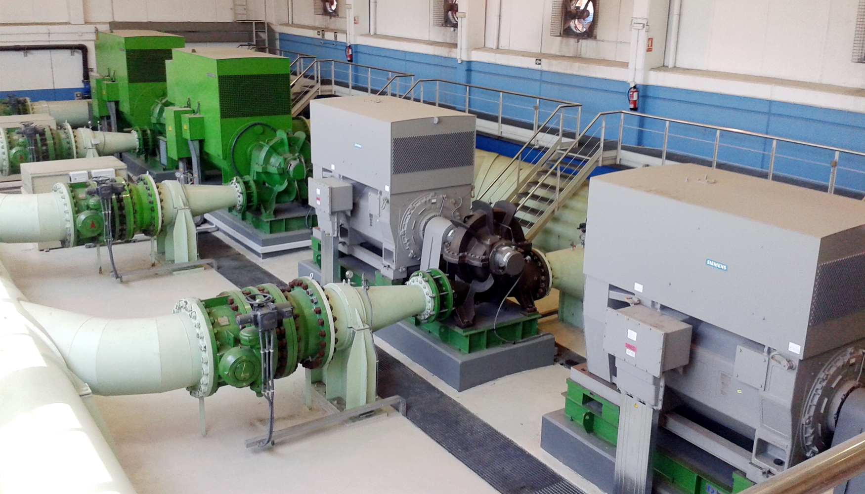 Monitorizacin del motor-bomba de rotor bobinado de 2,8 MW
