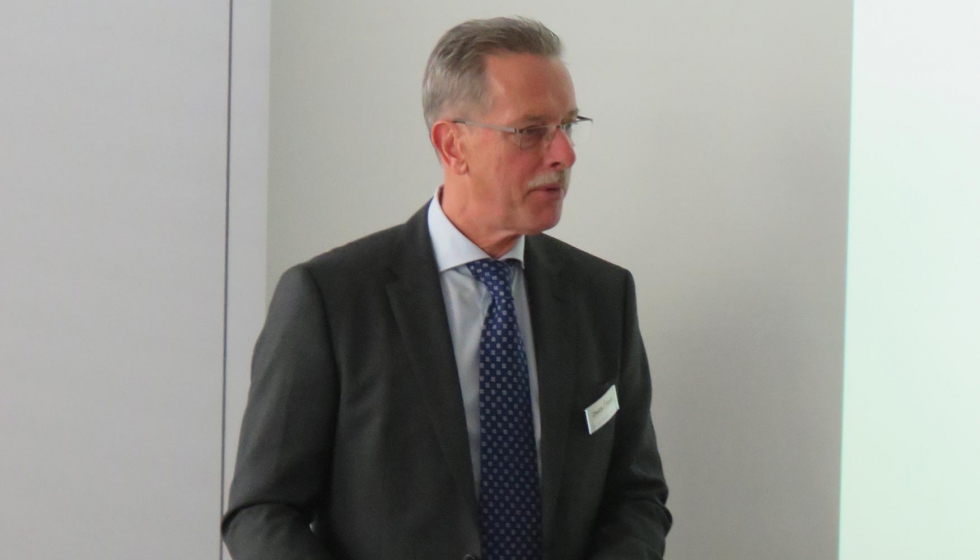 Dr. Jan Stefan Roell, CEO del grupo Zwick / Roell durante la rueda de prensa internacional