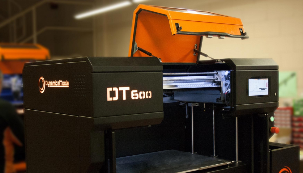 La impresora 3D DT600 destaca por su gran volumen de fabricacin de 600 x 450 x 450 mm...