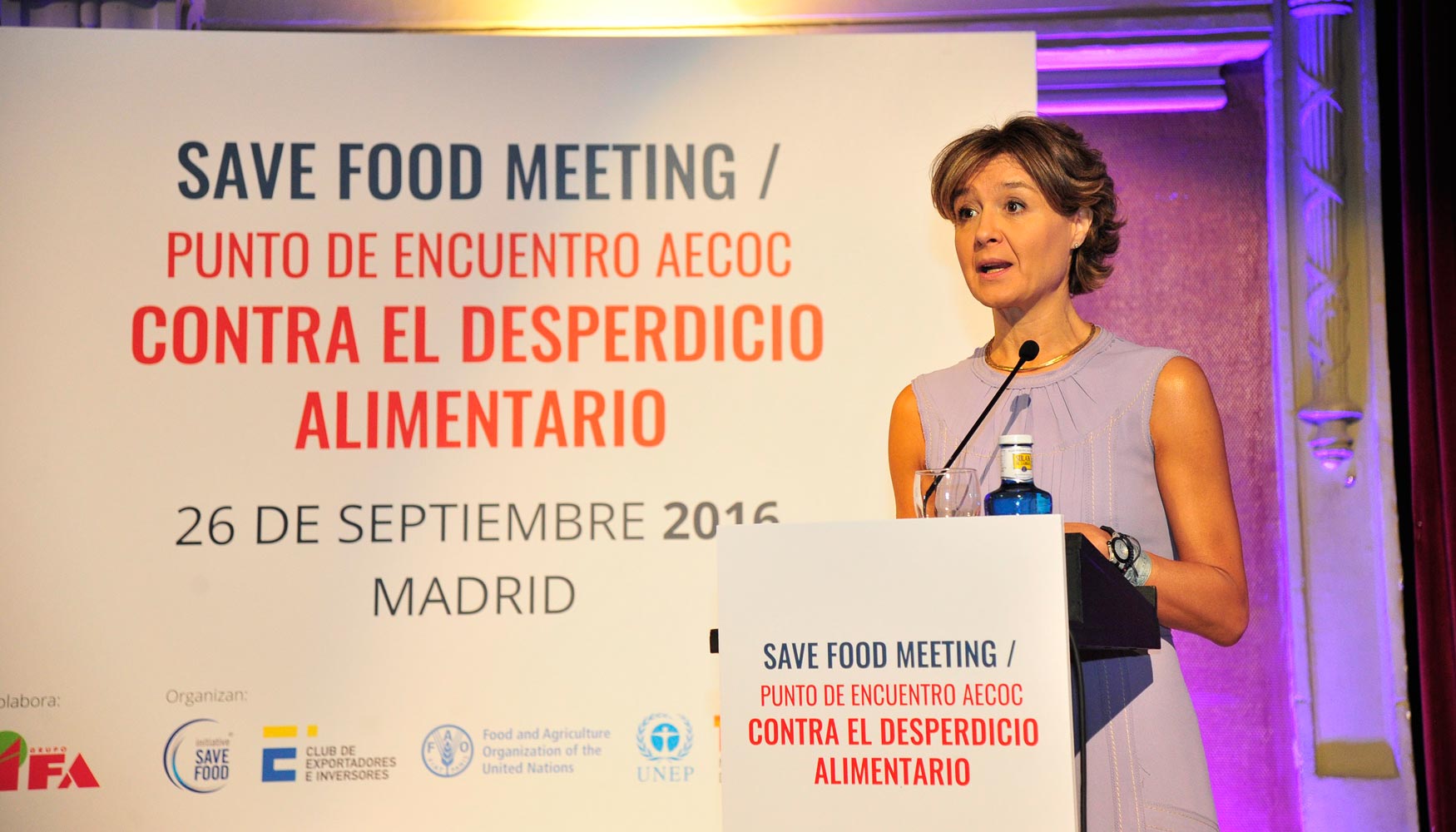 La ministra de Agricultura, Alimentacin y Medio Ambiente del Gobierno de Espaa, Isabel Garca-Tejerina, durante su intervencin...