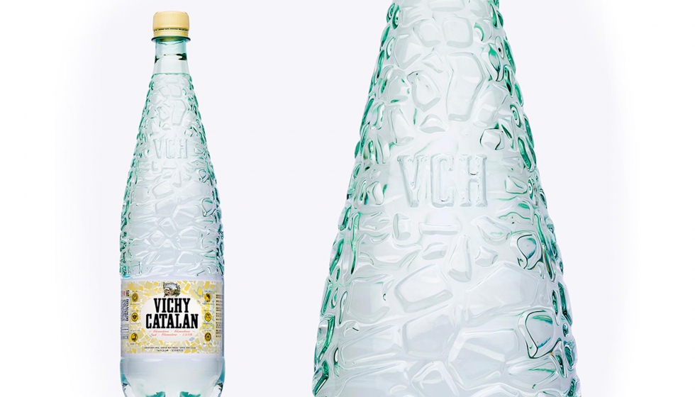 La botella de 1,2 l trencads de Vichy Cataln fabricada en PET, premiada
