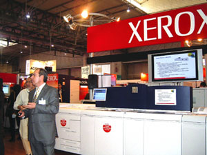 Demostracin del sistema Nuvera en el stand de Xerox