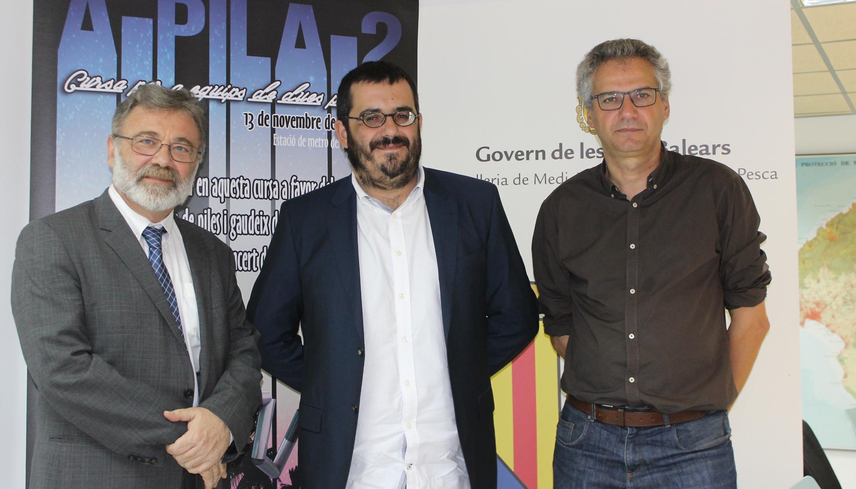 De izq. a dcha.: Matias Rodrigues, Vicen Vidal y Antoni Aguilo