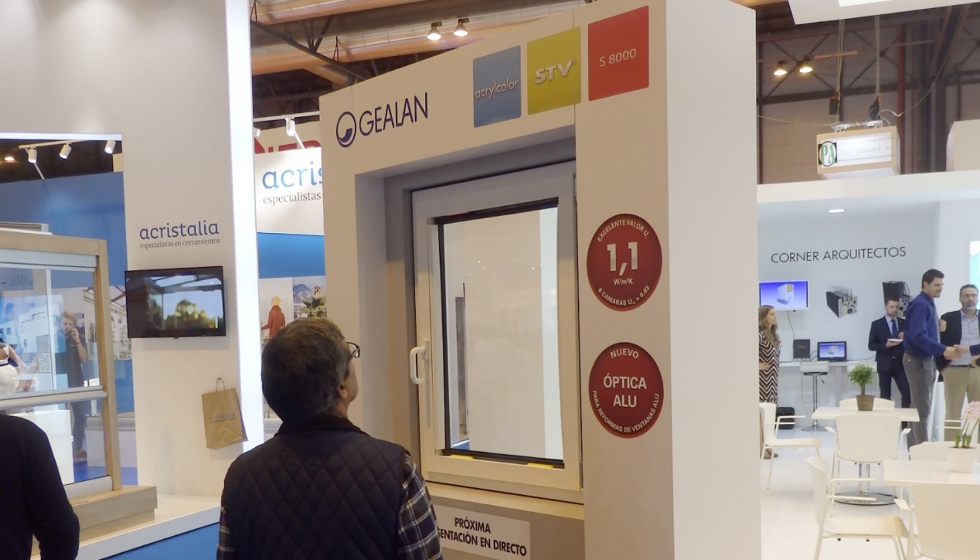 Gealan expuso sus ventanas de PVC, con ncleo de aislamiento trmico IKD y sistema de acristalamiento en seco STV
