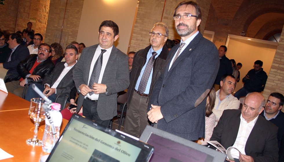 Francisco Reyes, Francisco Luque y Juan Gmez, en la presentacin. Foto: UJA