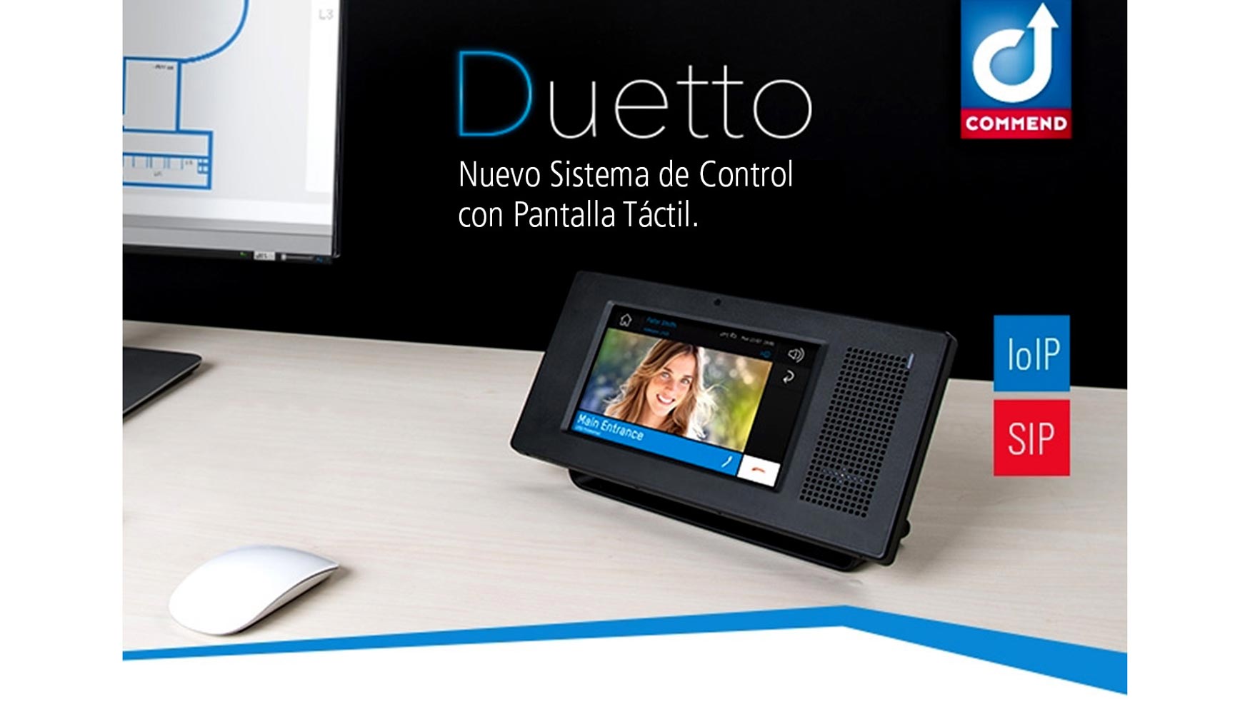 Con el vdeo bidireccional integrado, el Puesto de Control Duetto optimiza la experiencia de comunicacin desde el primer momento...