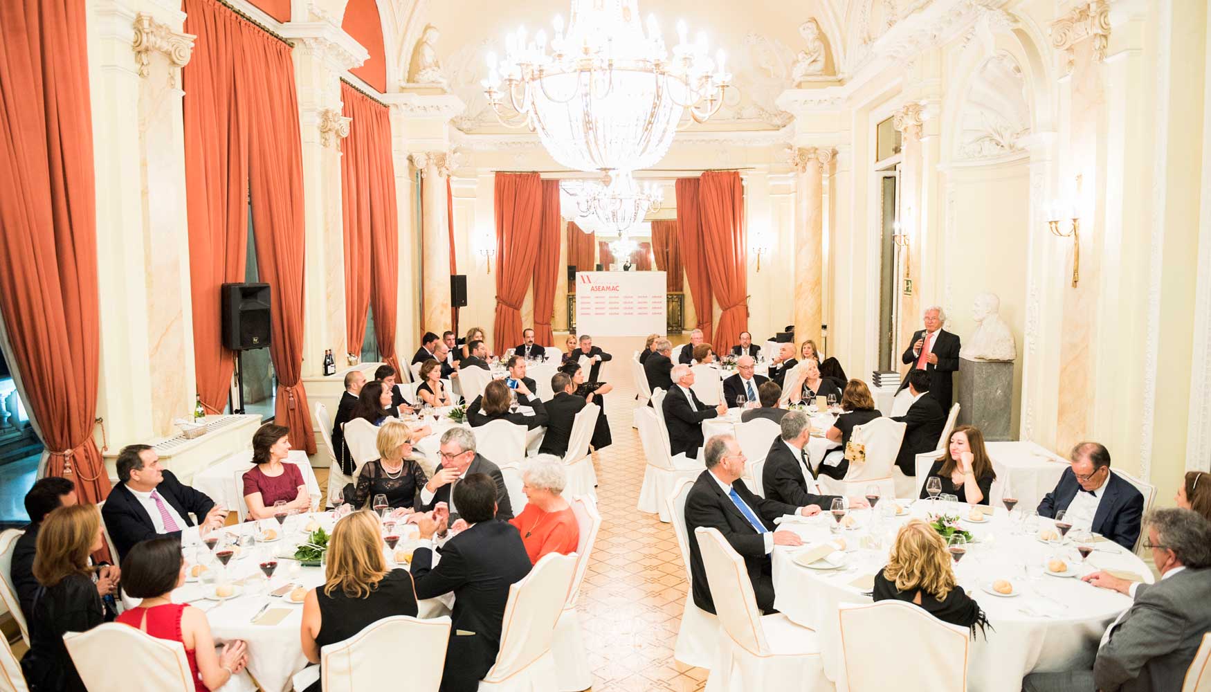 Cena de gala en el Casino de Madrid para celebrar el 20 aniversario de Aseamac