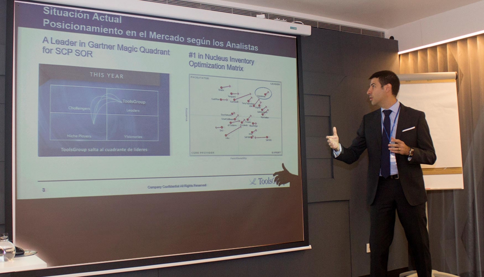 Ricard Pascual, director comercial de ToolsGroup, se refiri a las tendencias actuales en la SCM en los sectores retail, en primer lugar y...