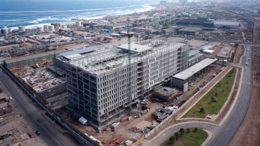 Obras de construccin del Hospital de Antofagasta