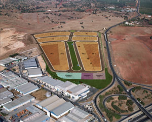 Plano parcelario del parque Innovarte